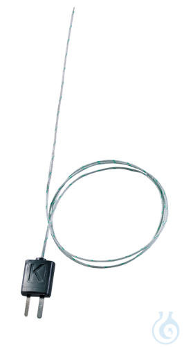 Thermopaar mit TE-Stecker, flexibel, 800, mm, mit TE Typ K Temperatursensor